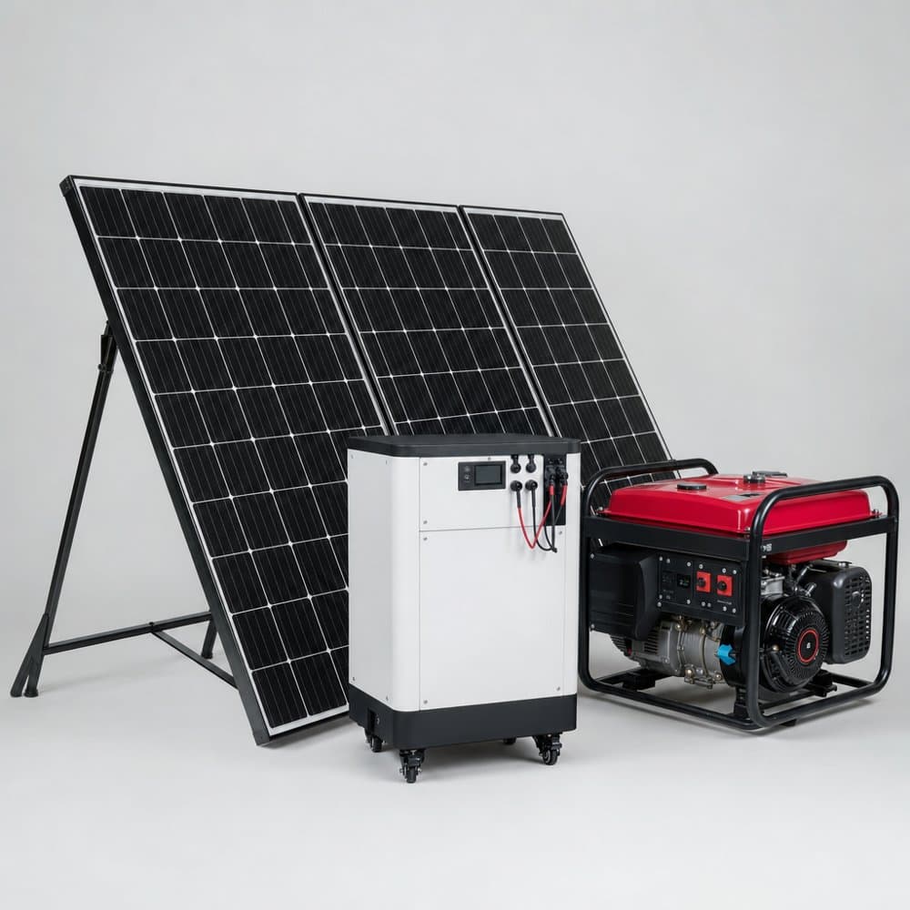 Off-grid стартов пакет 5kW + 10kWh (за имот без ток)